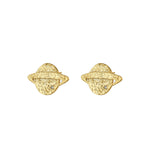 Gouden Planeet Studs Oorbellen