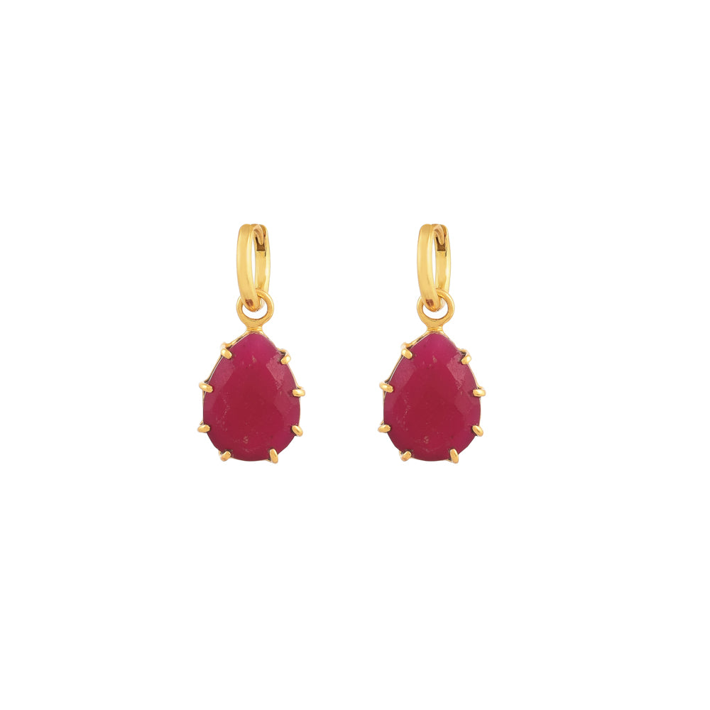 Drop Gemstone Earrings