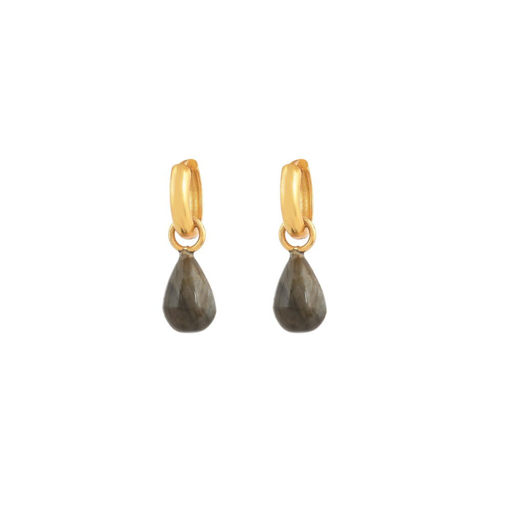 Gemstone Drop Earrings 