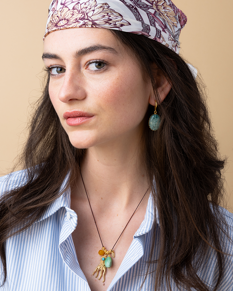 Edelsteen Oorbellen Amazoniet