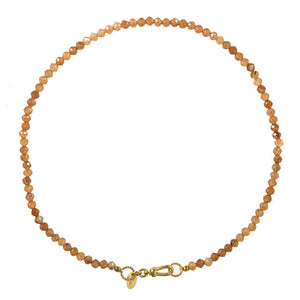 Edelstenen Ketting Met Slot_Brown