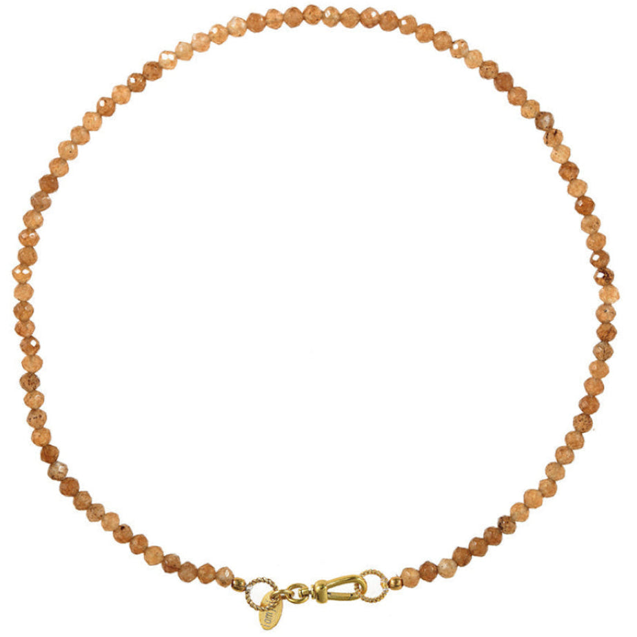 Edelstenen Ketting Met Slot_Brown