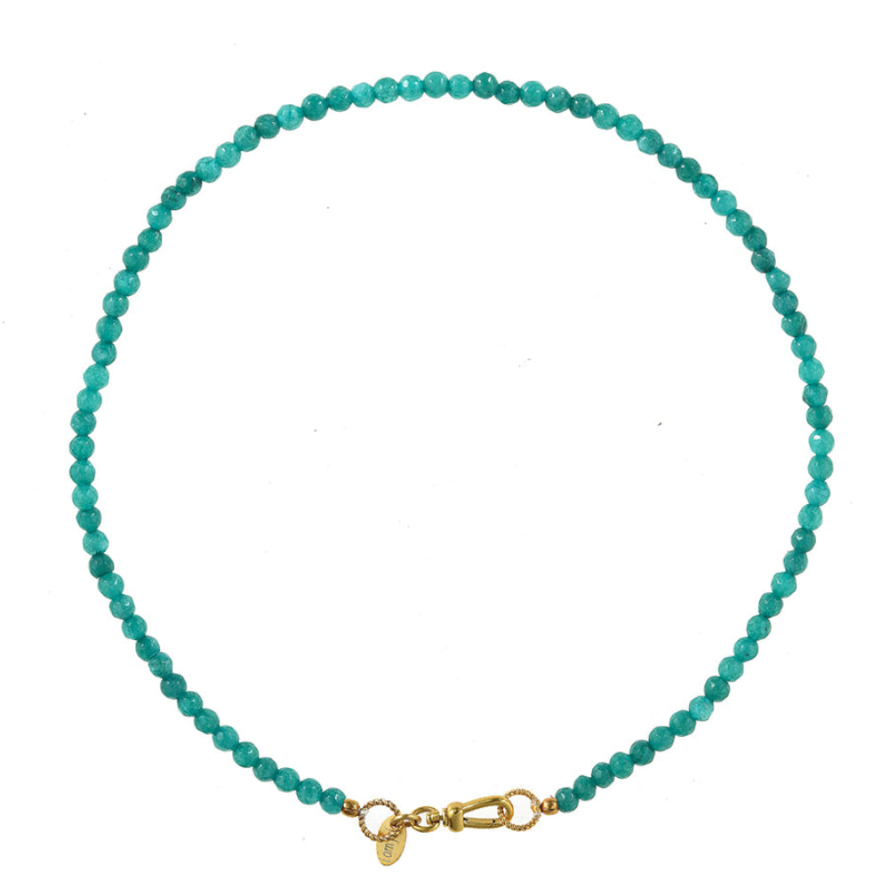 Edelstenen Ketting Met Slot_aqua