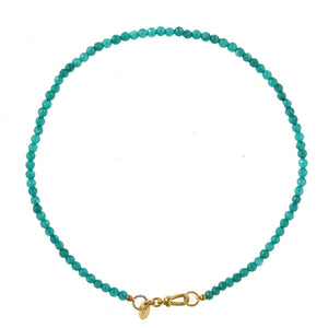 Edelstenen Ketting Met Slot_aqua