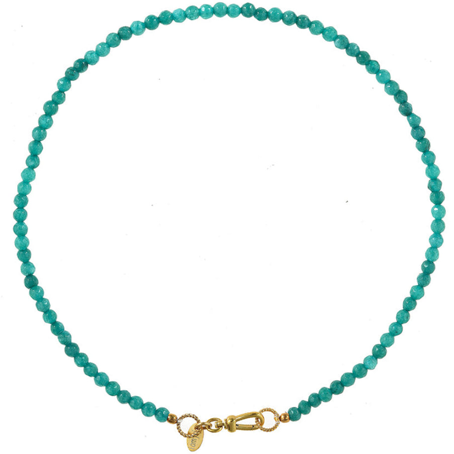 Edelstenen Ketting Met Slot_aqua