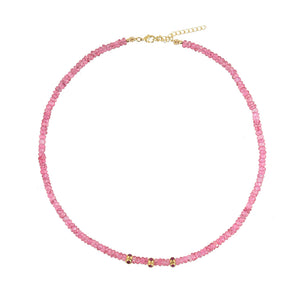 Edelstenen Ketting Roze Toermalijn