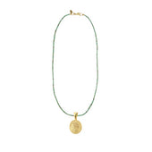 Edelstenen Ketting Turquoise munt