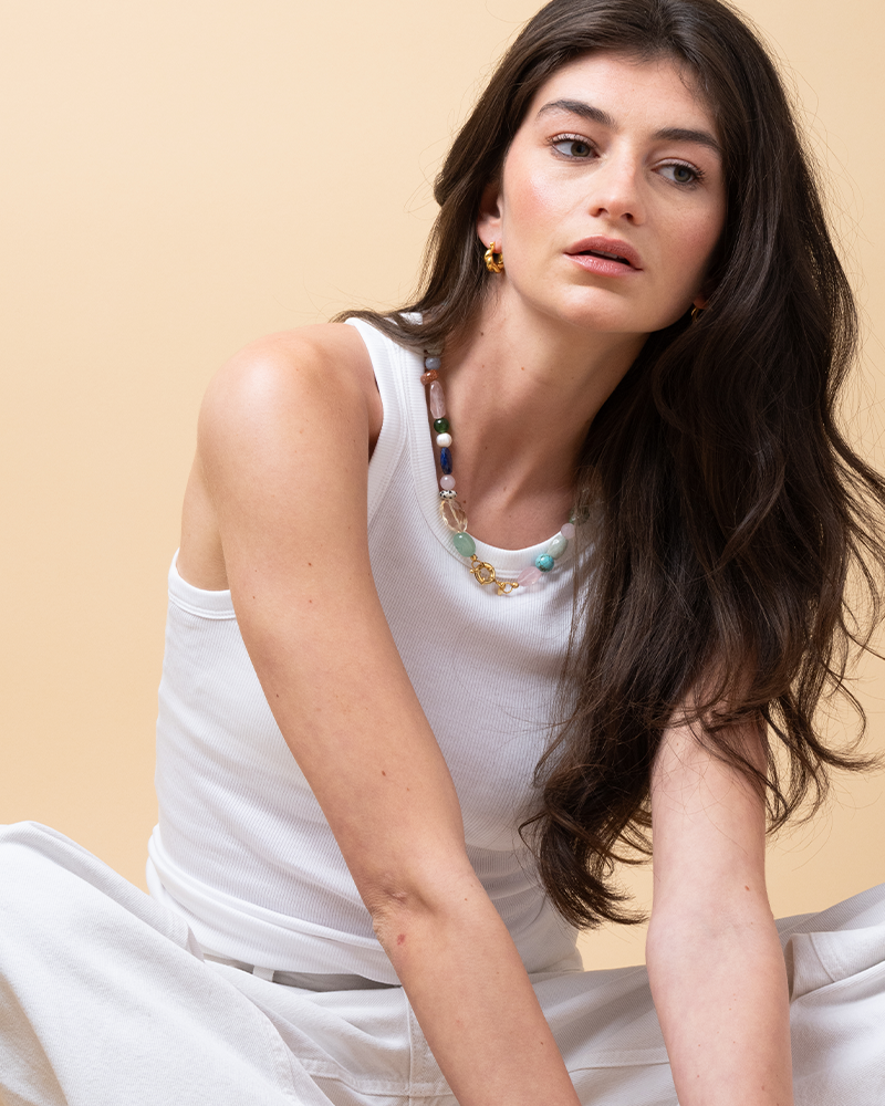 Edelstenen ketting Multi