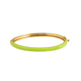 Emaille Limegroene Bangle