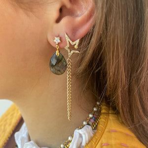 Festive Chain Star Earrings 