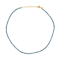 Fijne Edelstenen Ketting Blauwe Agaat