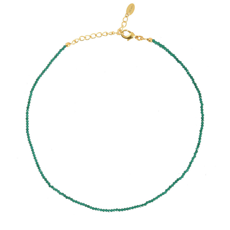Fijne Edelstenen Ketting Groene Onyx