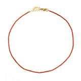 Fijne Koraal Ketting Slotje