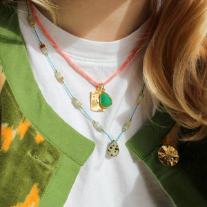 Fijne Koraal Ketting Slotje Roze