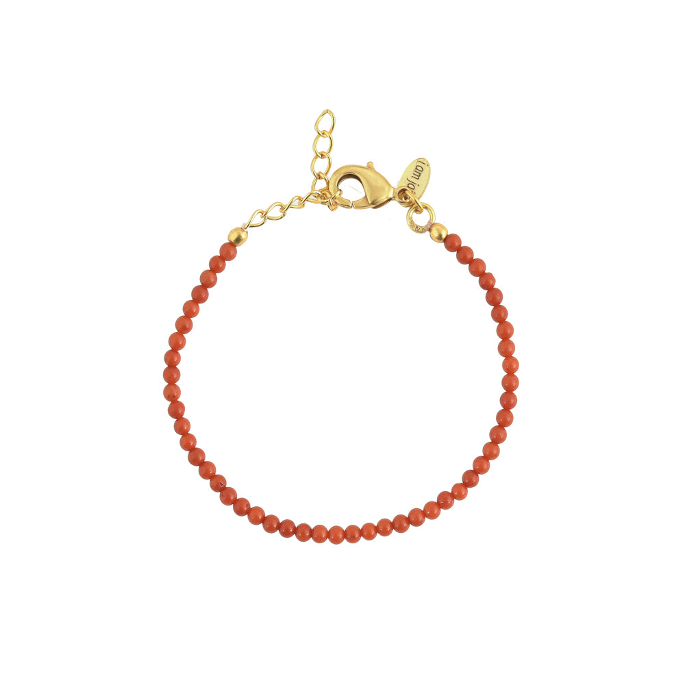 Fijne Ronde Koraal Armband