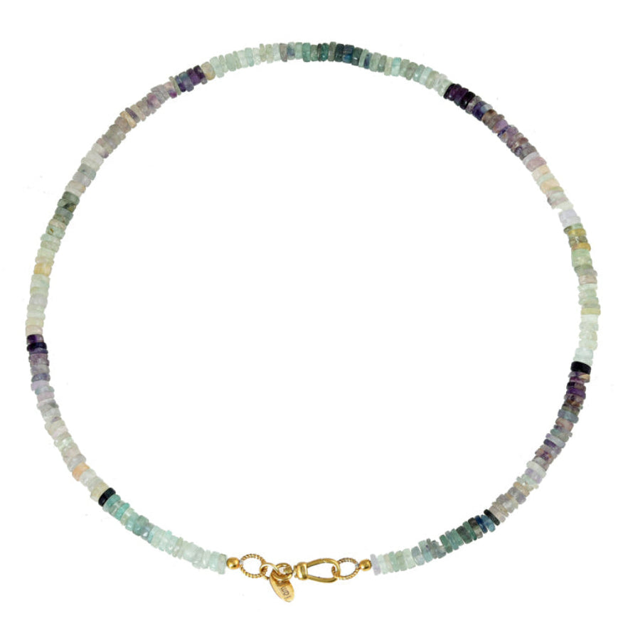 Fluoriet Edelstenen Ketting