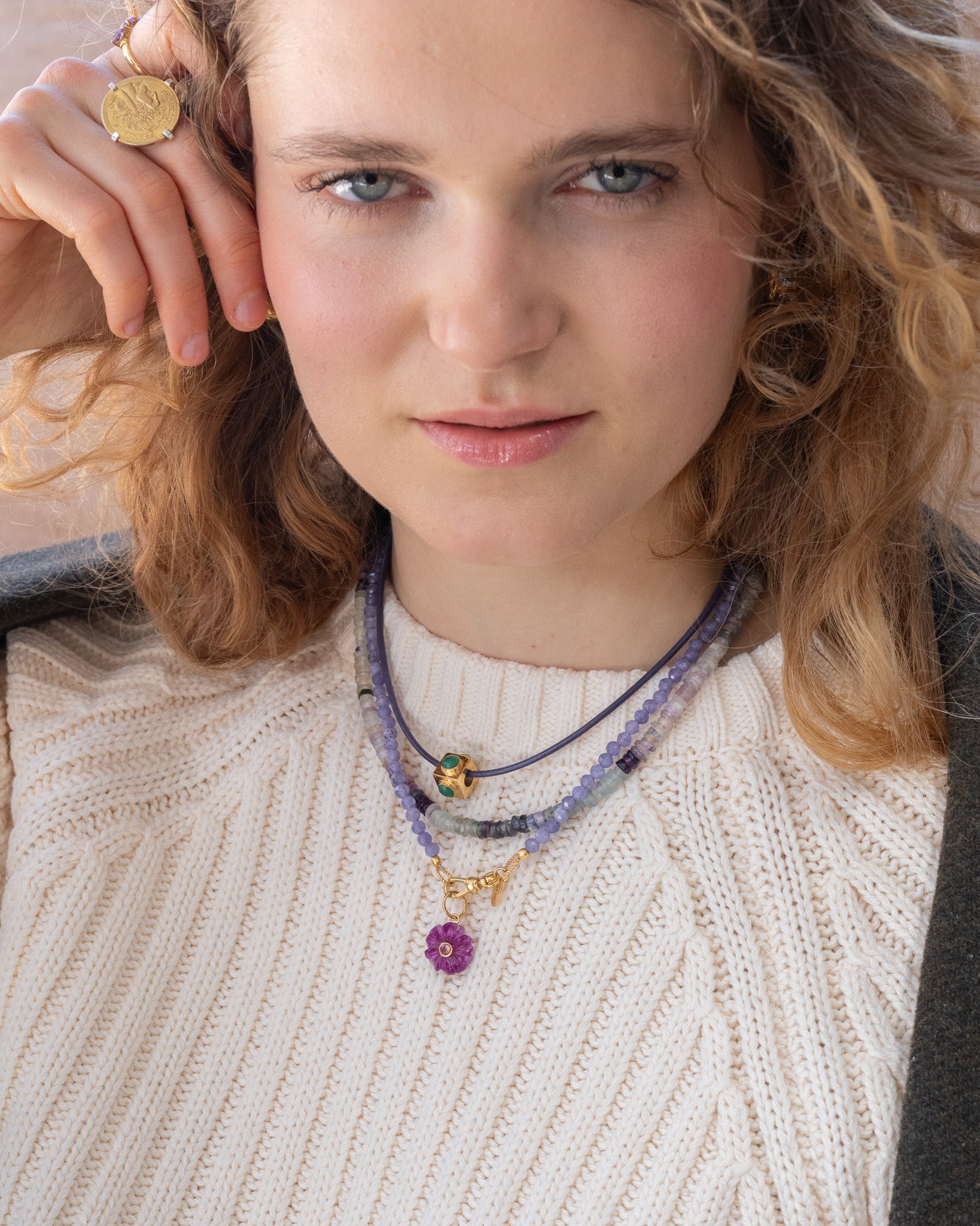 Fluoriet Edelstenen Ketting