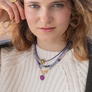 Fluoriet Edelstenen Ketting