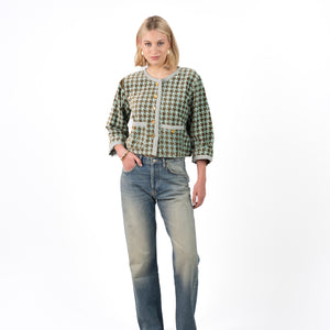 Fluweel_Jasje_Lichtblauw_Pied_De_Poule