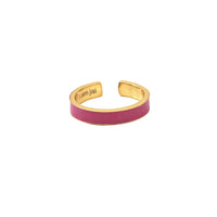 Fuchsia Emaille Ring
