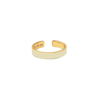 Gebroken Witte Emaille Ring