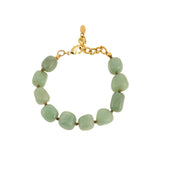 Geknoopte Groene Jade Armband