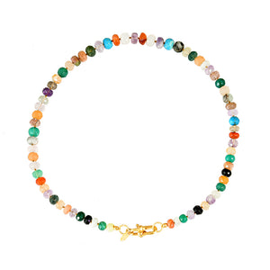 Geknoopte Multi Edelstenen Ketting