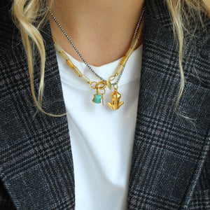 Gele Agaat Staafjes Edelstenen Ketting
