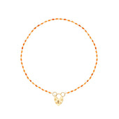 Kettel Edelstenen Ketting Hart Slot