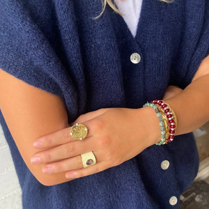 Goud En Zilveren Munt Ring