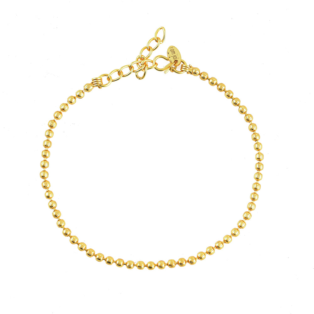 Gouden Enkelbandje Balletjes