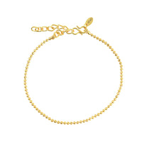 Gouden Enkelbandje Fijne Balletjes