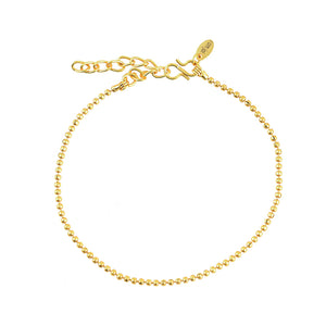 Gouden Enkelbandje Fijne Balletjes