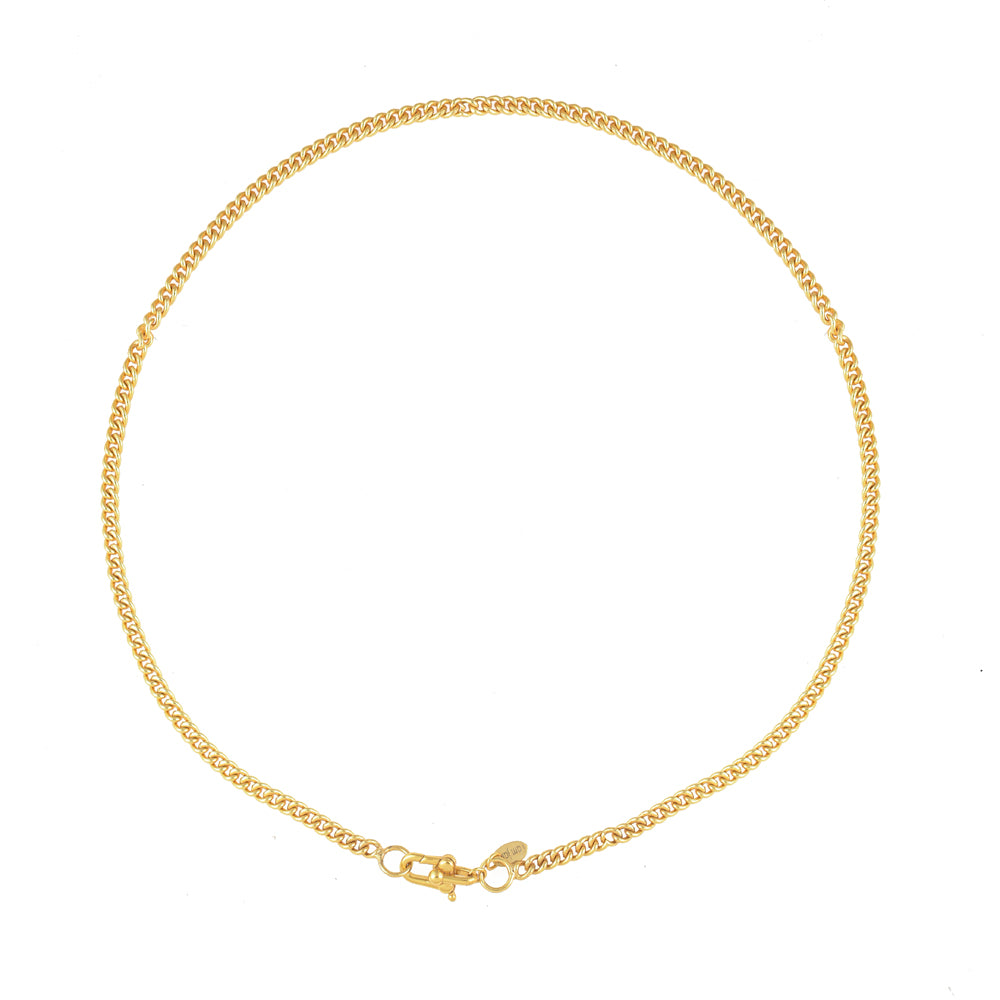 Gouden Gourmet Ketting Met Slot
