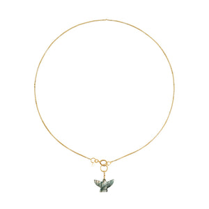 Gouden Ketting Labradoriet Vogel