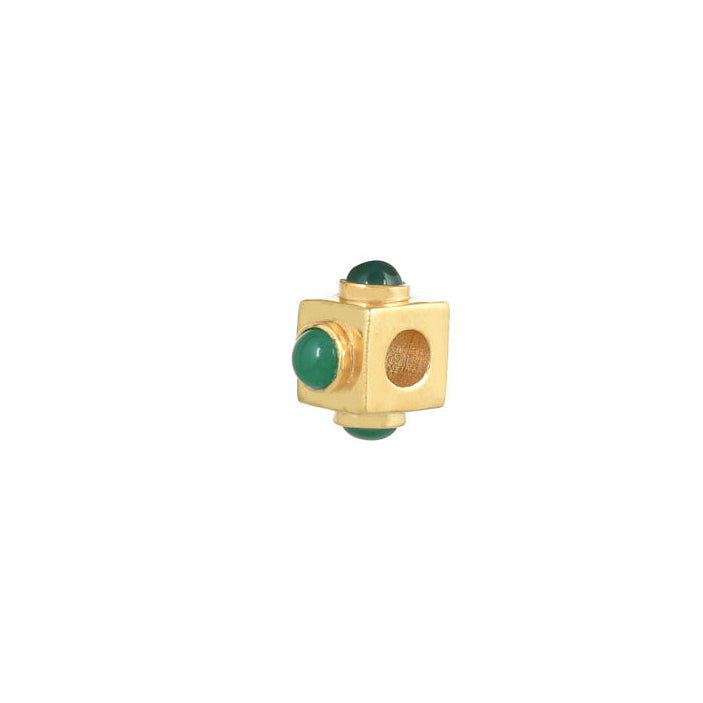 Gouden Kraalbedel Groene Onyx