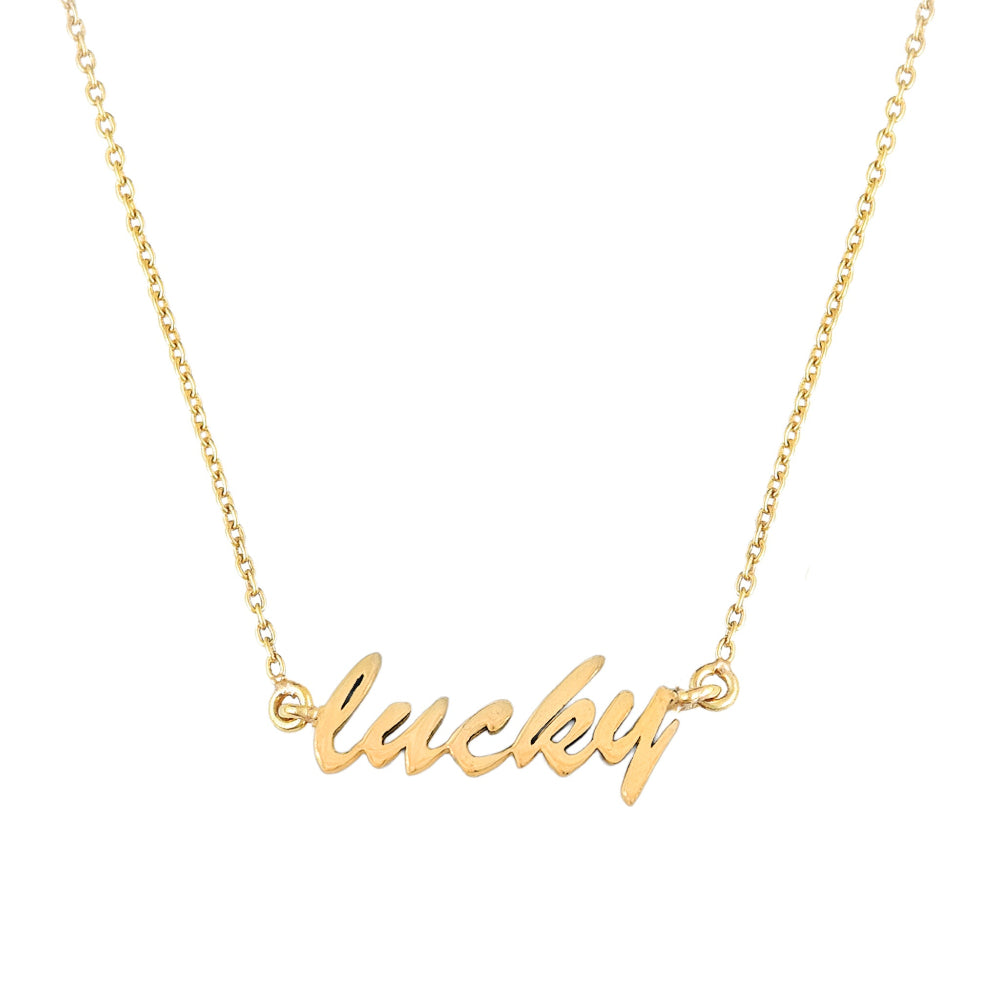 Gouden Lucky ketting