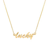 Gouden Lucky ketting