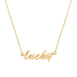 Gouden Lucky ketting