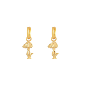 Gouden Snoopy Oorbellen