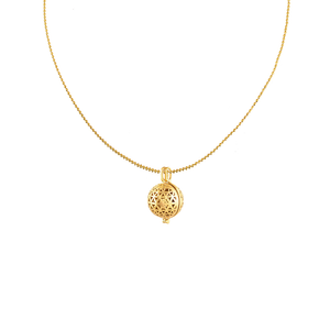 Gouden balletjes ketting bal bedel