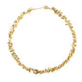 Gouden blaadjes ketting