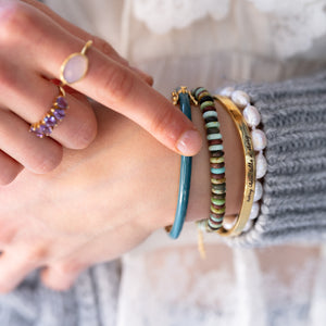 Gouden en Edelsteen Armband Parel