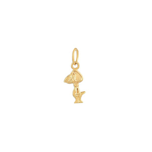 Gouden mini snoopy bedel
