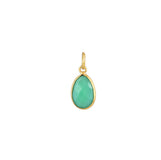 Groene Onyx Druppel Bedel