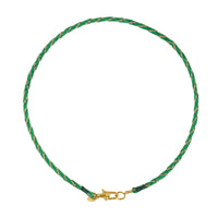 Groene Katoenen Ketting met Slot