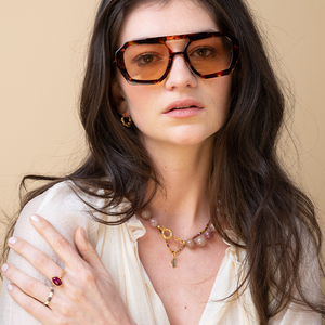 Grove Ronde Kralen Ketting Agaat