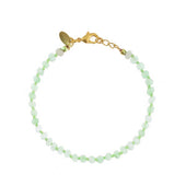 Handgeknoopt groene Jade armbandje