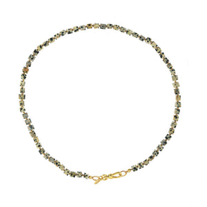 Handgeknoopte Blokjes Ketting Dalmatiër