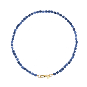 Handgeknoopte Blokjes Ketting Lapis Lazuli